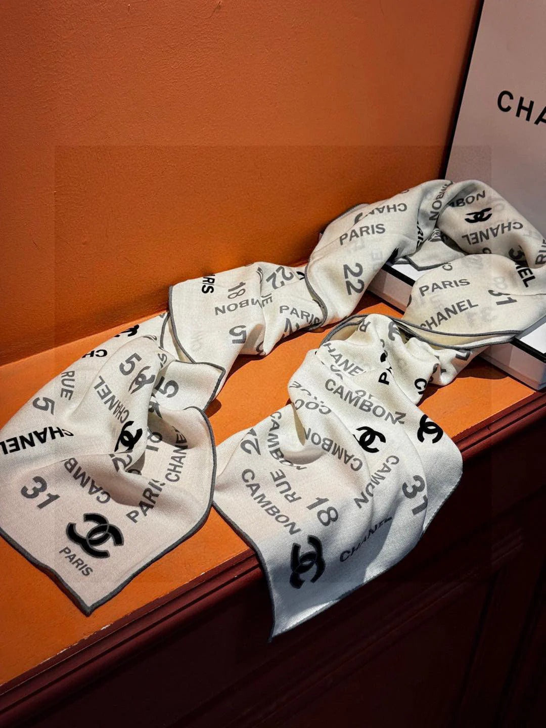 CHANEL 25S SCARF 140 IN CASHMERE SILK 733896 mysite