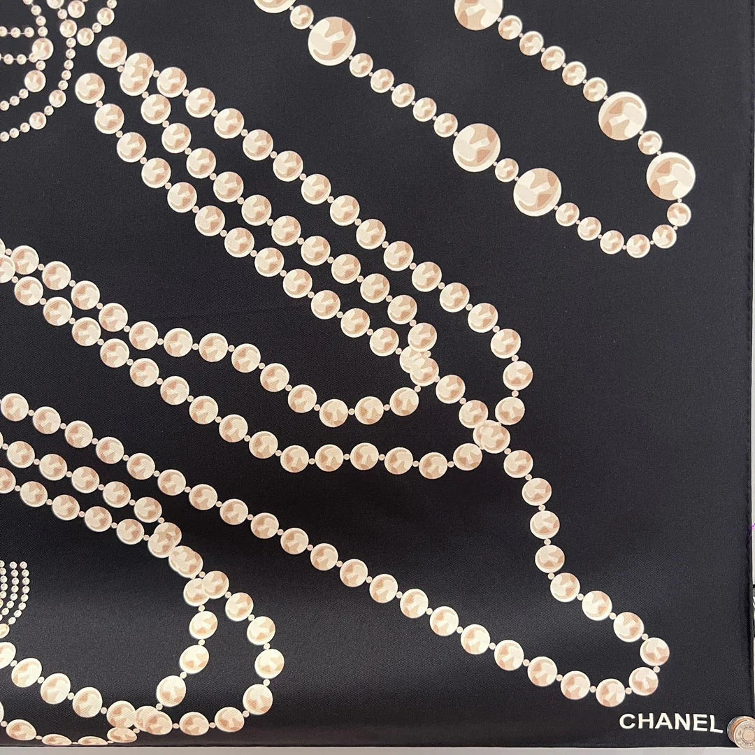 CHANEL 25S SCARF 90 IN SILK 735866 mysite