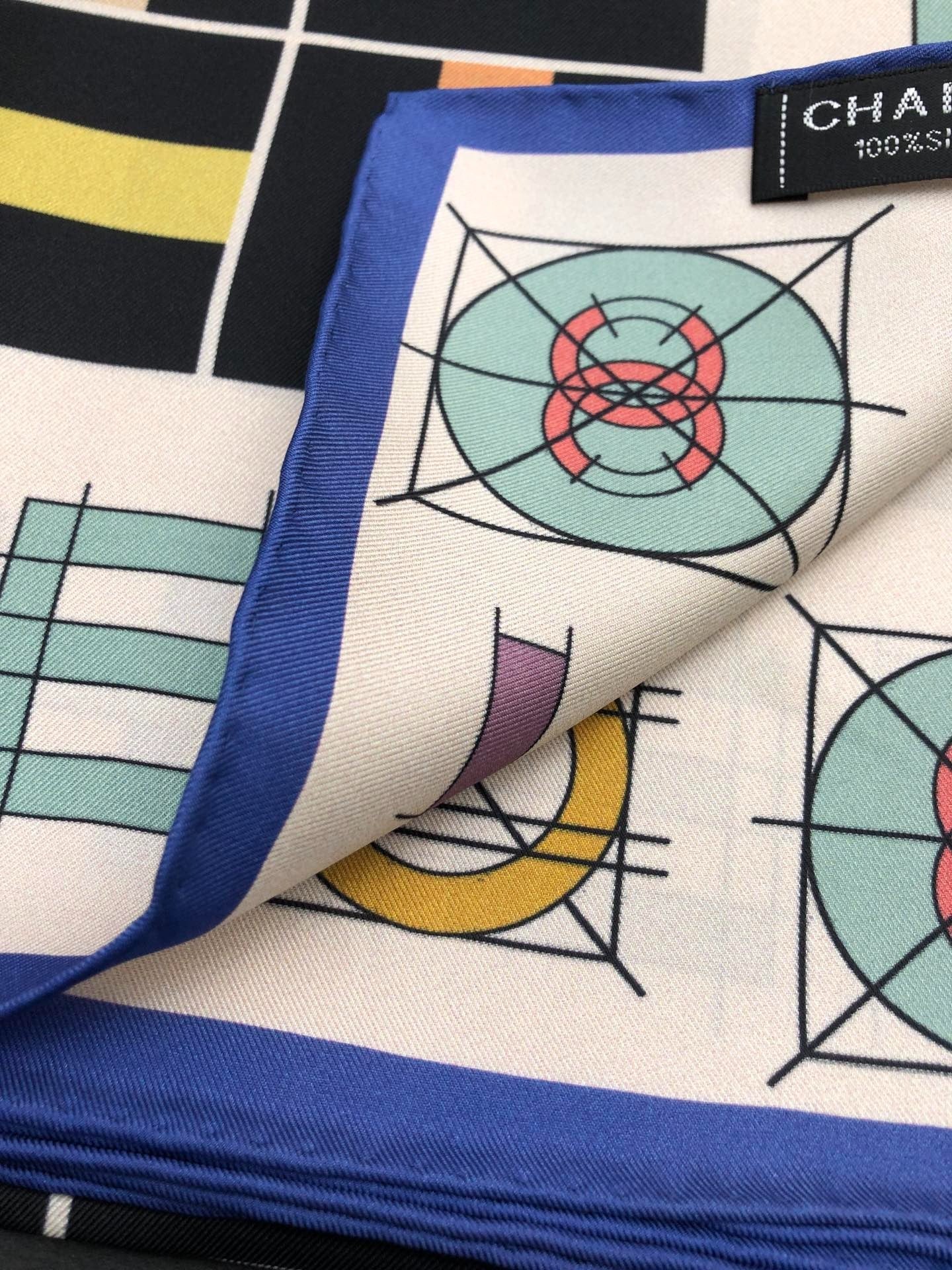 CHANEL 25S SCARF 90 IN SILK 704587 mysite