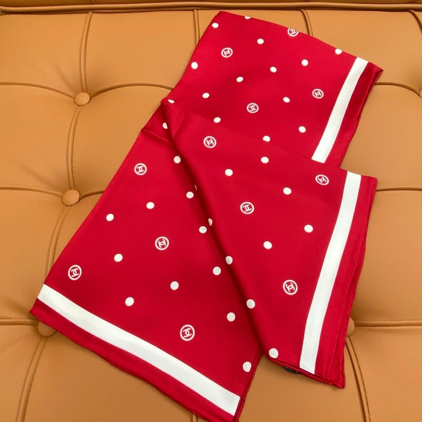 CHANEL 25S SCARF 90 IN SILK 704604 mysite