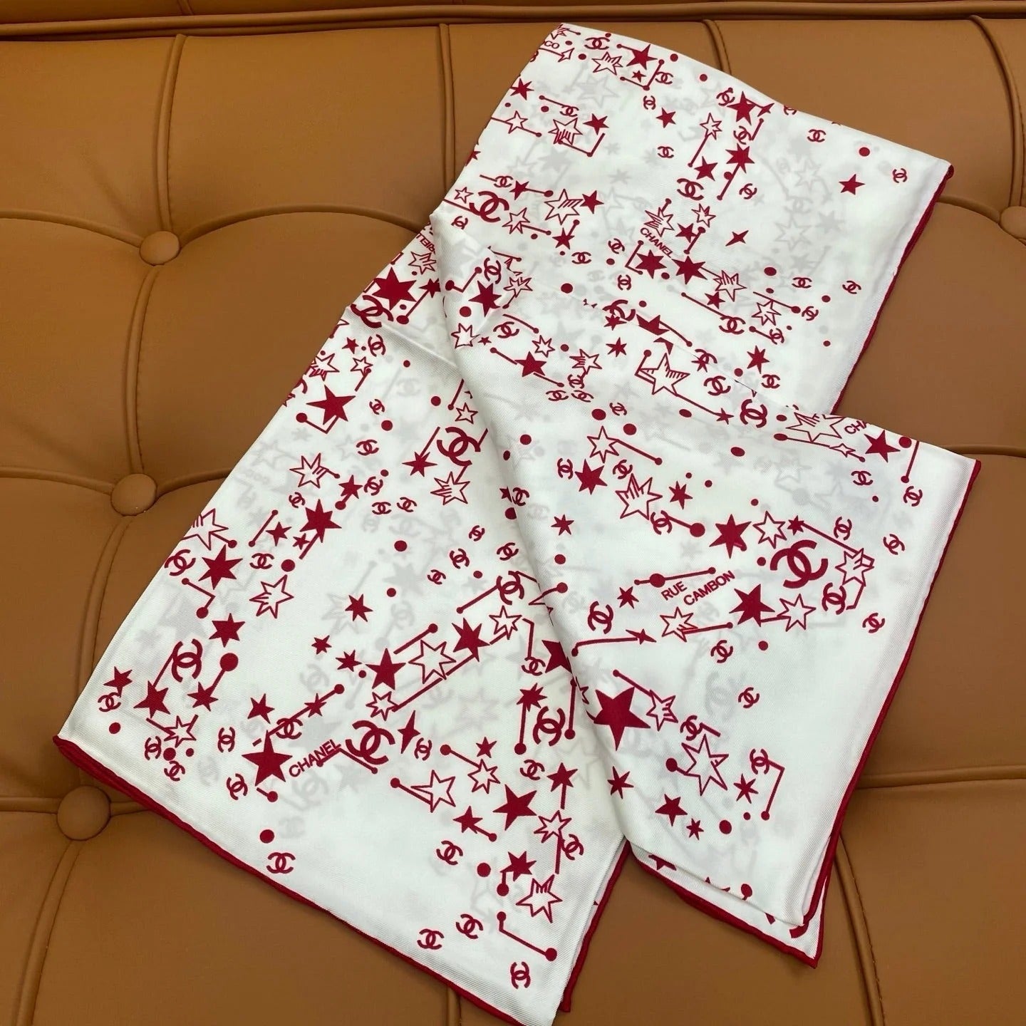 CHANEL 25S SCARF 90 IN SILK 704601 mysite