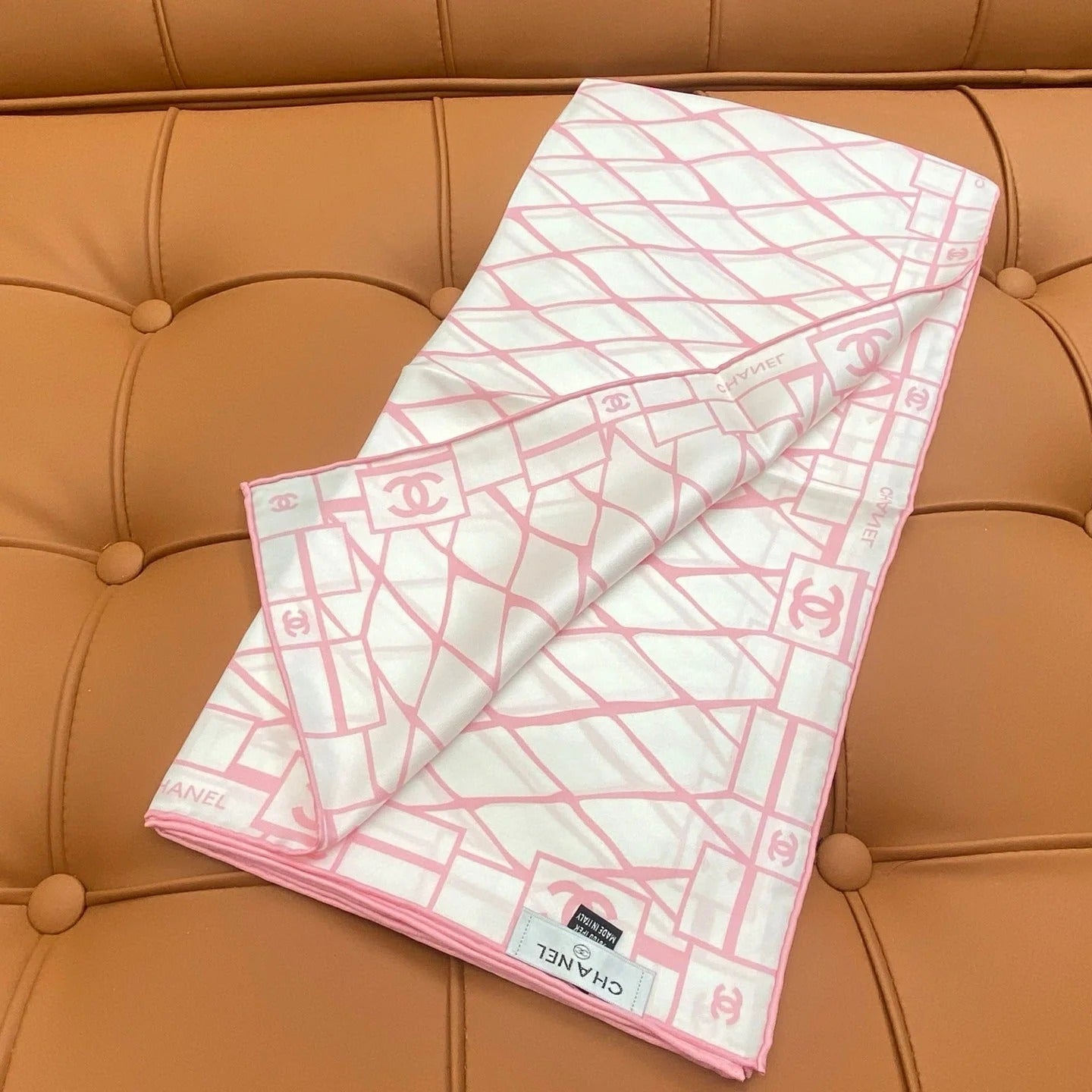 CHANEL 25S SCARF 90 IN SILK 703692 mysite