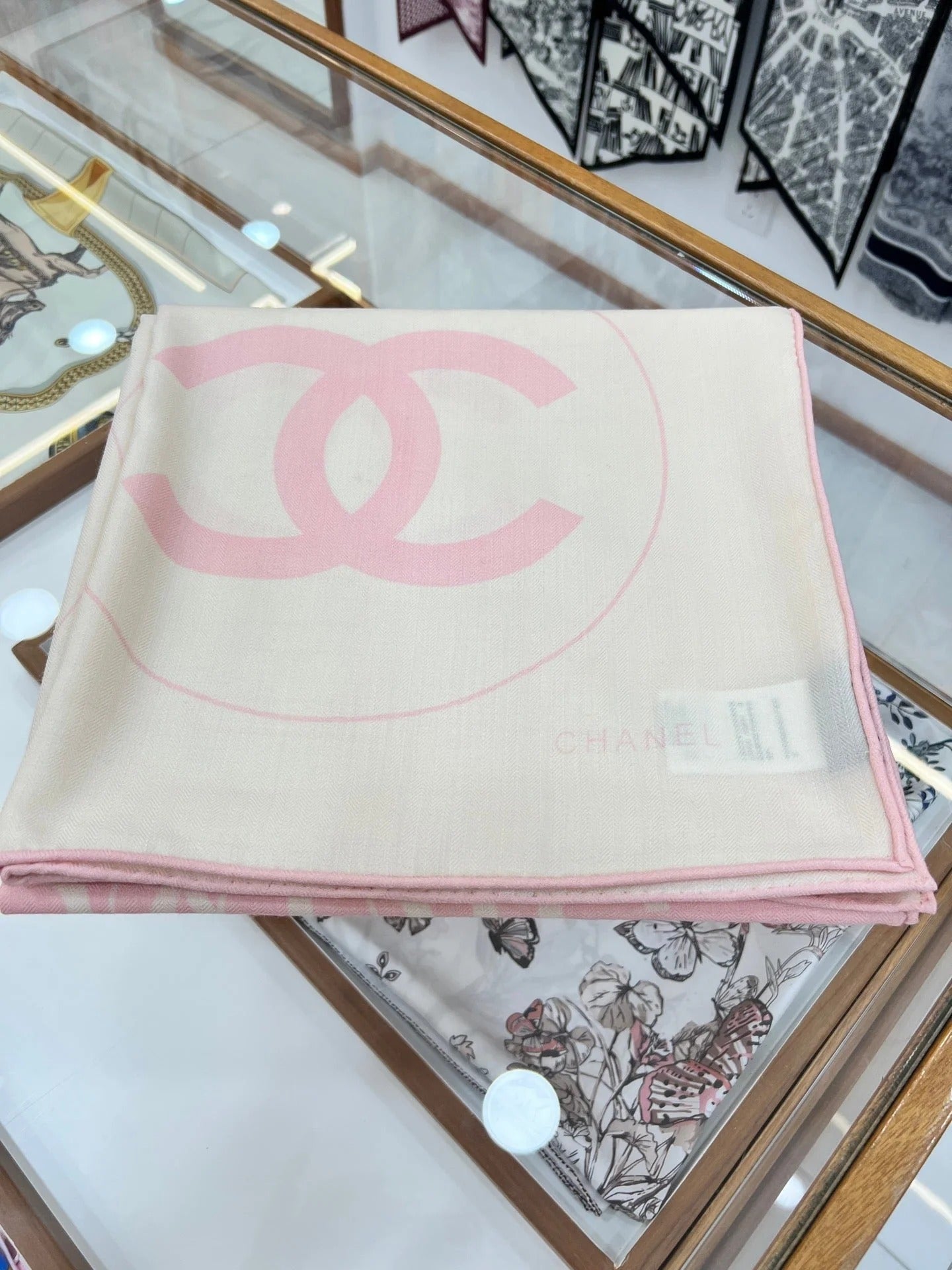 CHANEL 25S SCARF 135 IN CASHMERE SILK 737234 mysite