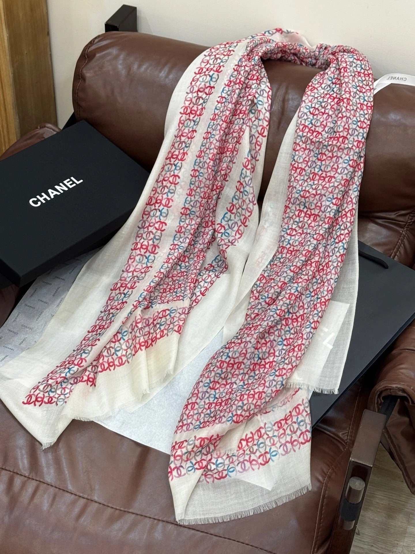 CHANEL 25S SCARF 200 IN CASHMERE 728978 mysite