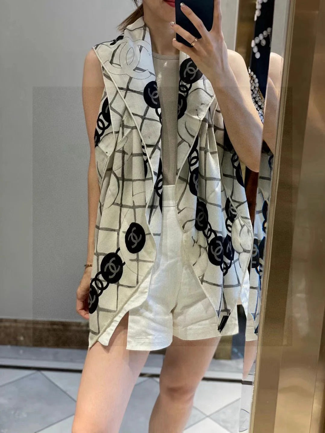 CHANEL 25S SCARF 110 IN CASHMERE SILK 730602 mysite