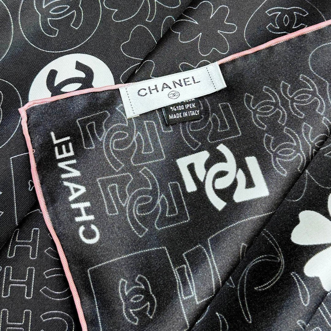 CHANEL 25S SCARF 90 IN SILK 724783 mysite