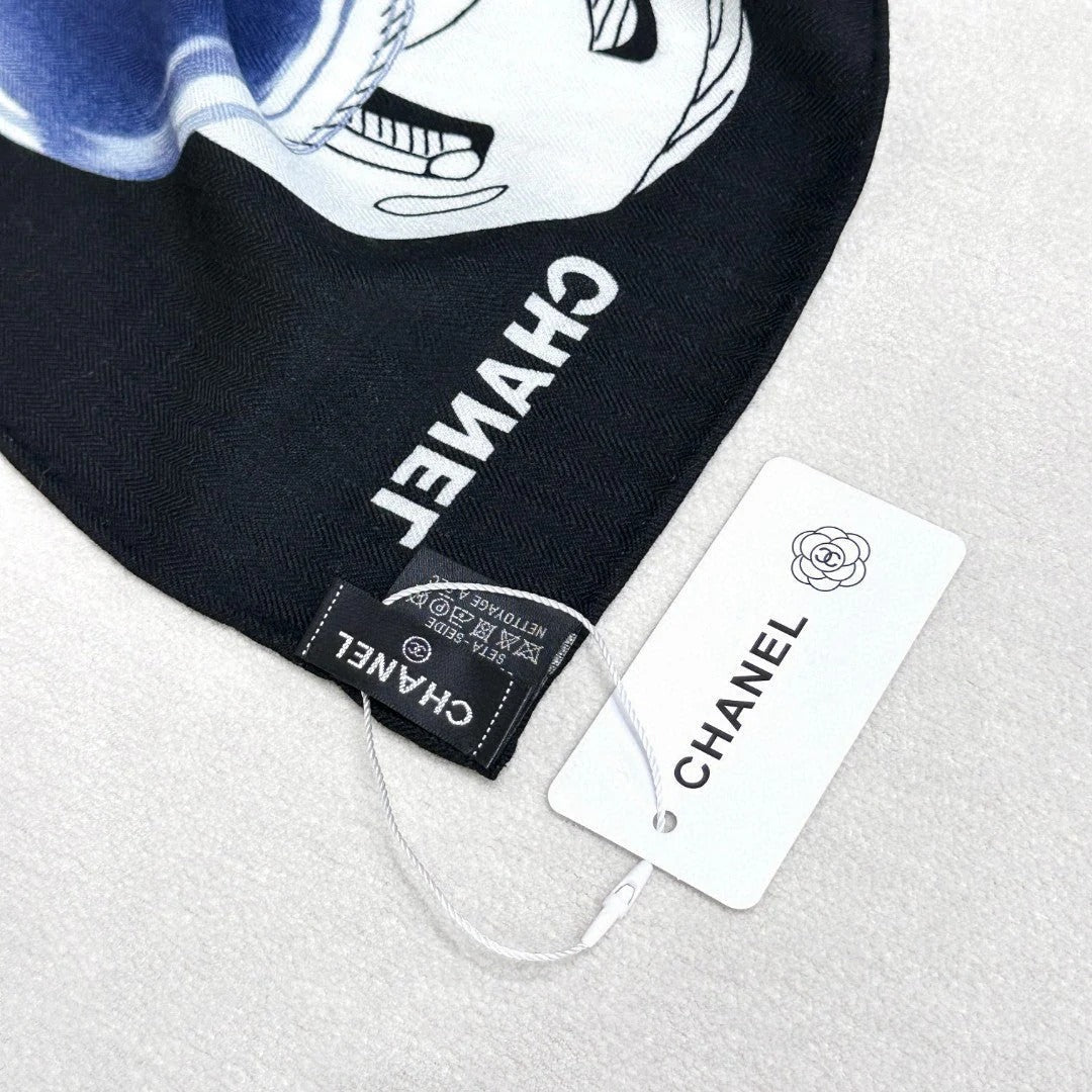 CHANEL 25S SCARF 140 IN CASHMERE SILK 642079 mysite