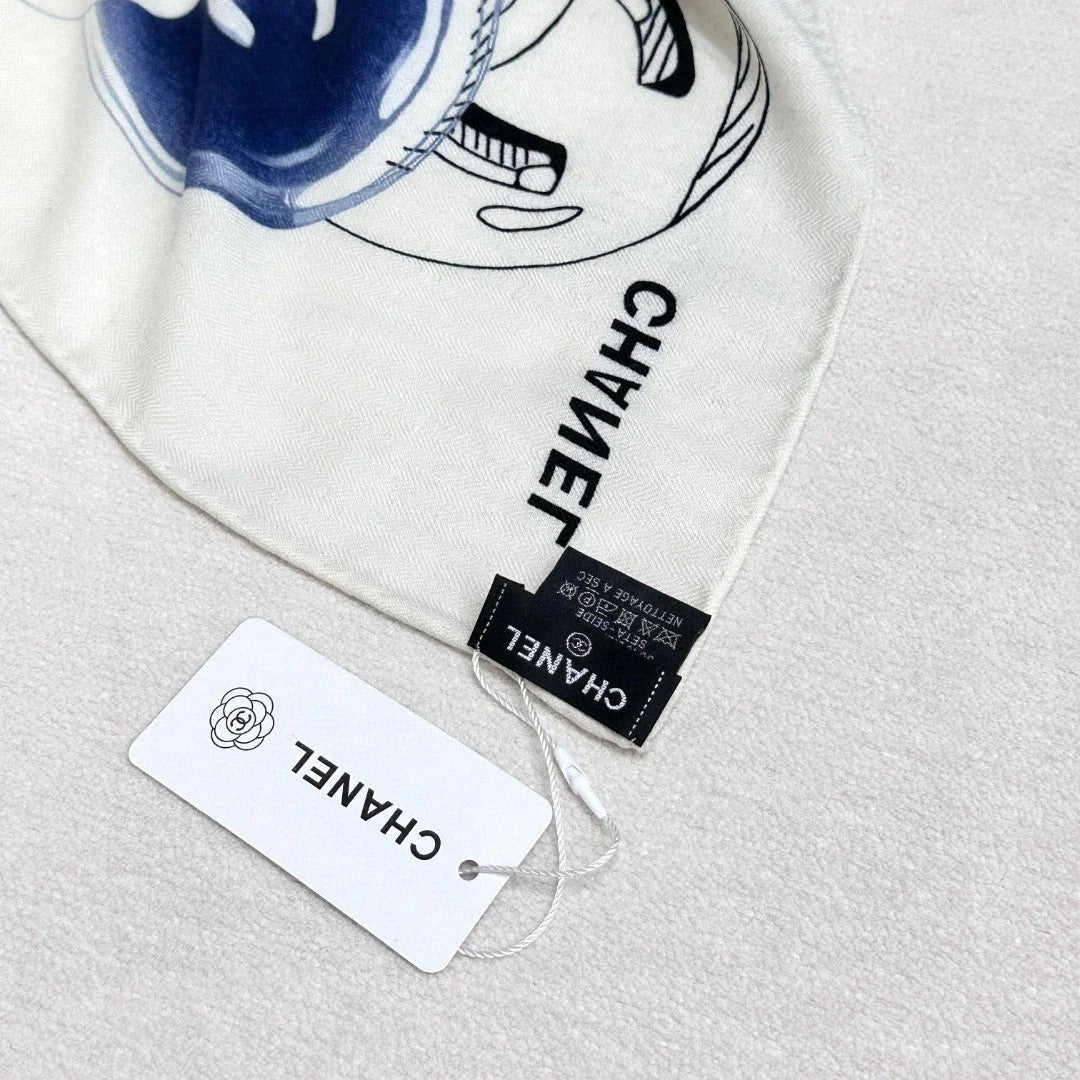 CHANEL 25S SCARF 140 IN CASHMERE SILK 642080 mysite