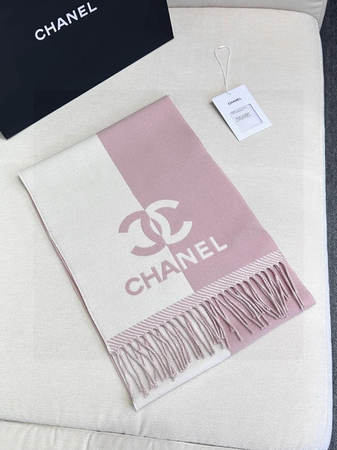 CHANEL 25S SCARF 184 IN MERINO WOOL 727322 mysite