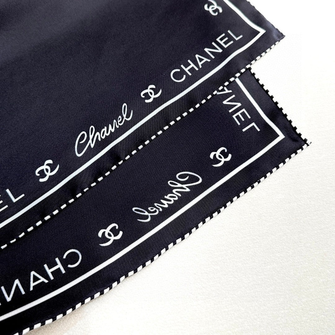 CHANEL 25S SCARF 90 IN SILK 732123 mysite