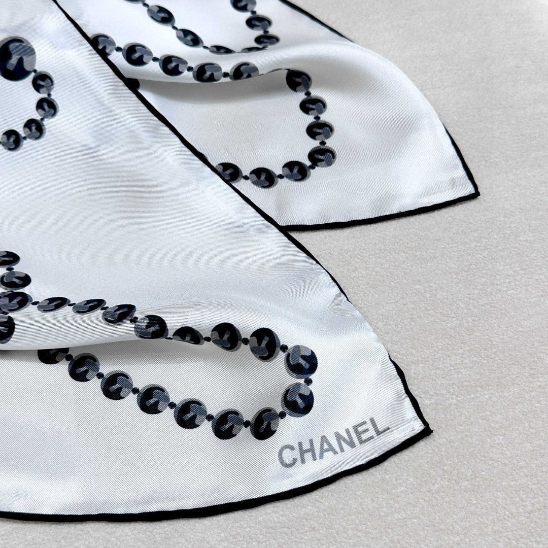 CHANEL 25S SCARF 90 IN SILK 711321 mysite