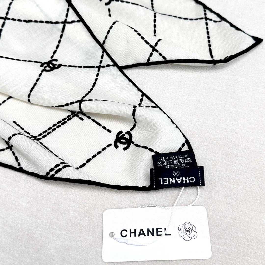 CHANEL 25S SCARF 140 IN CASHMERE SILK 727347 mysite