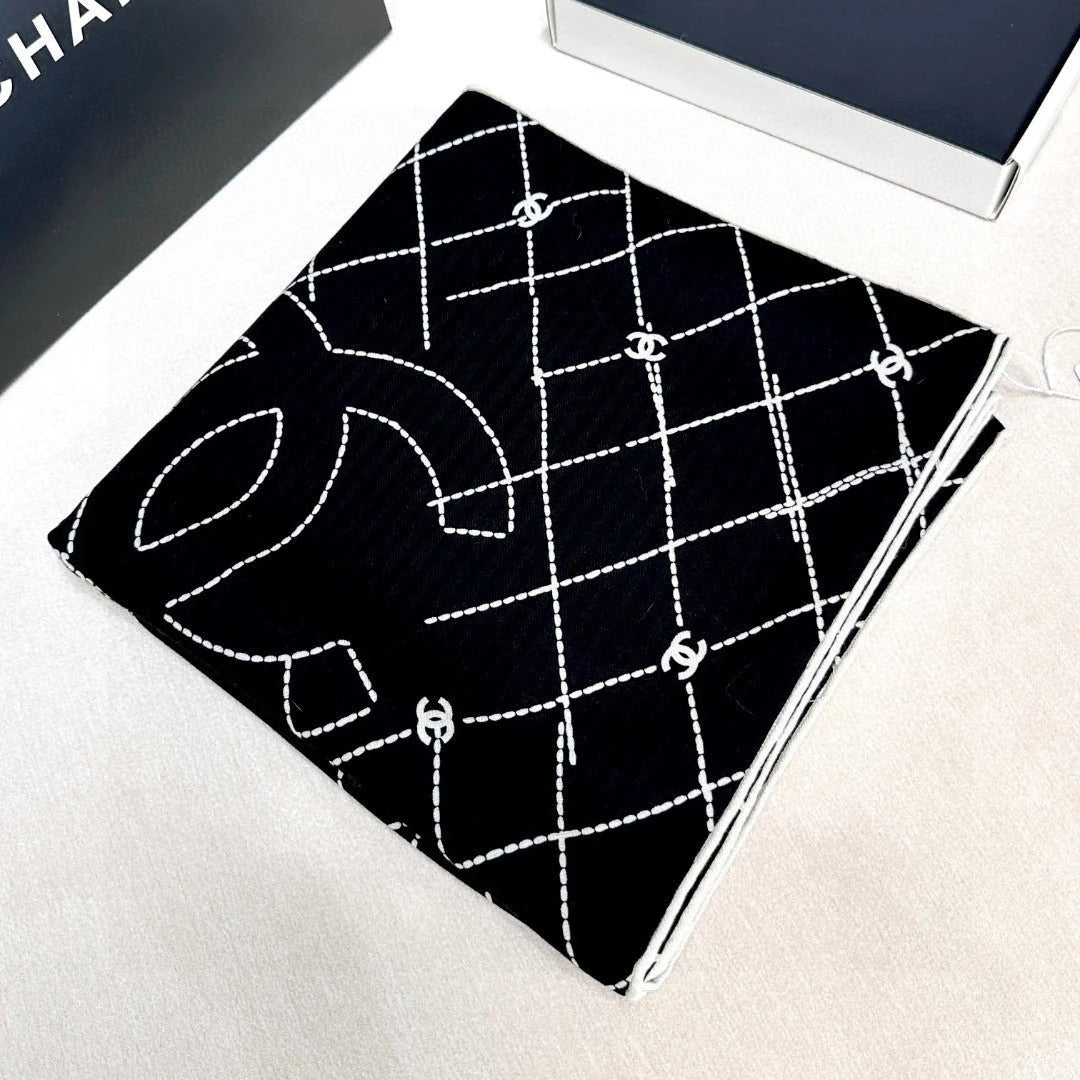 CHANEL 25S SCARF 140 IN CASHMERE SILK 727348 mysite