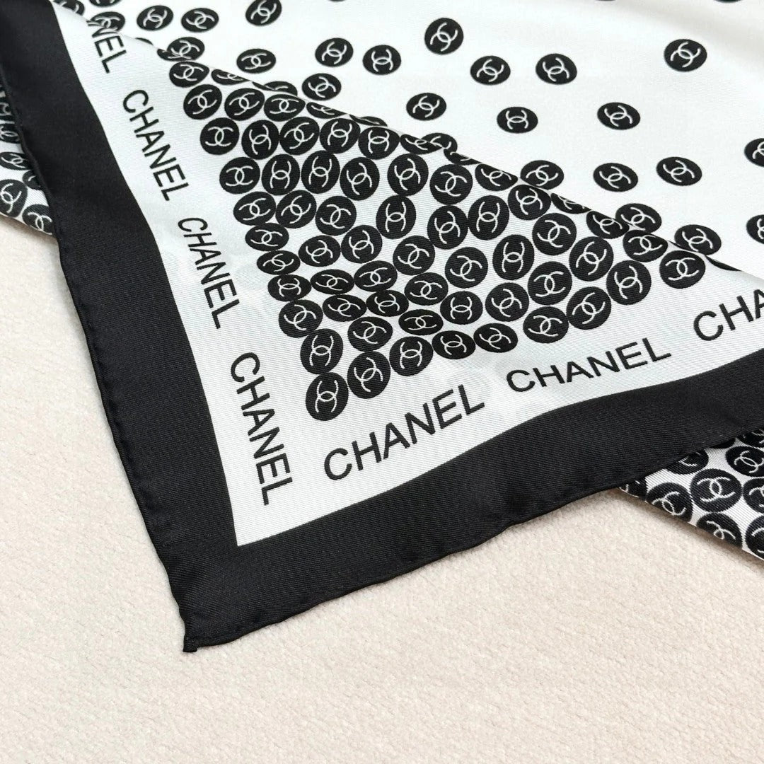 CHANEL 25S SCARF 90 IN SILK 732108 mysite