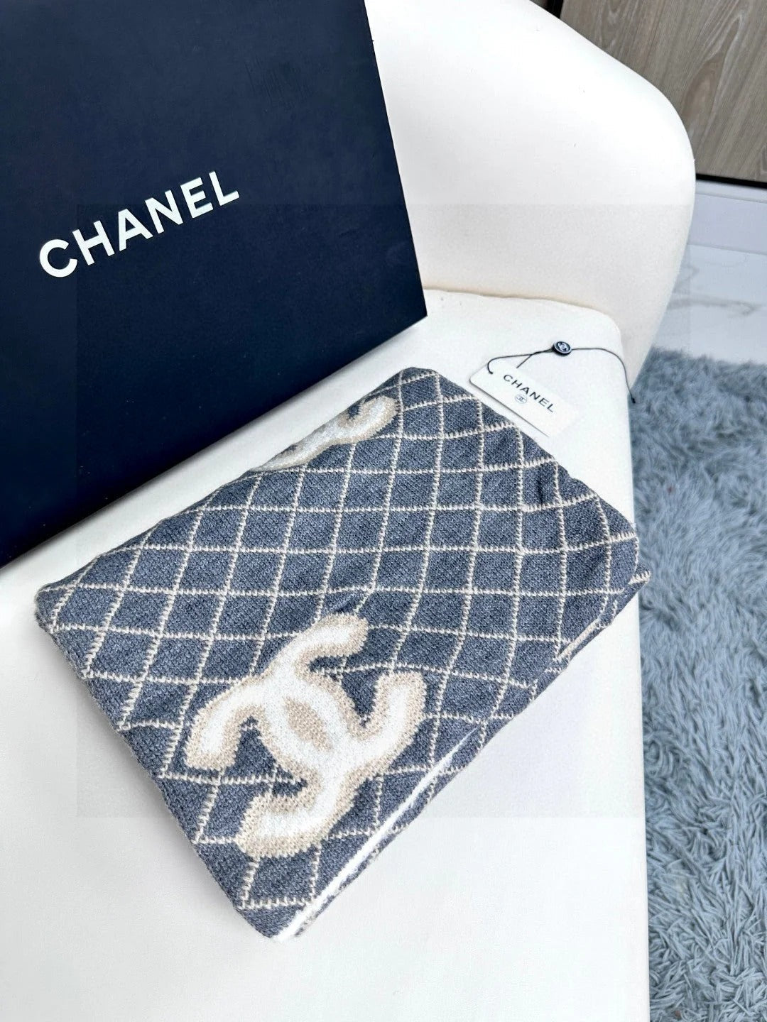 CHANEL 25S SCARF 185 IN CASHMERE 721524 mysite