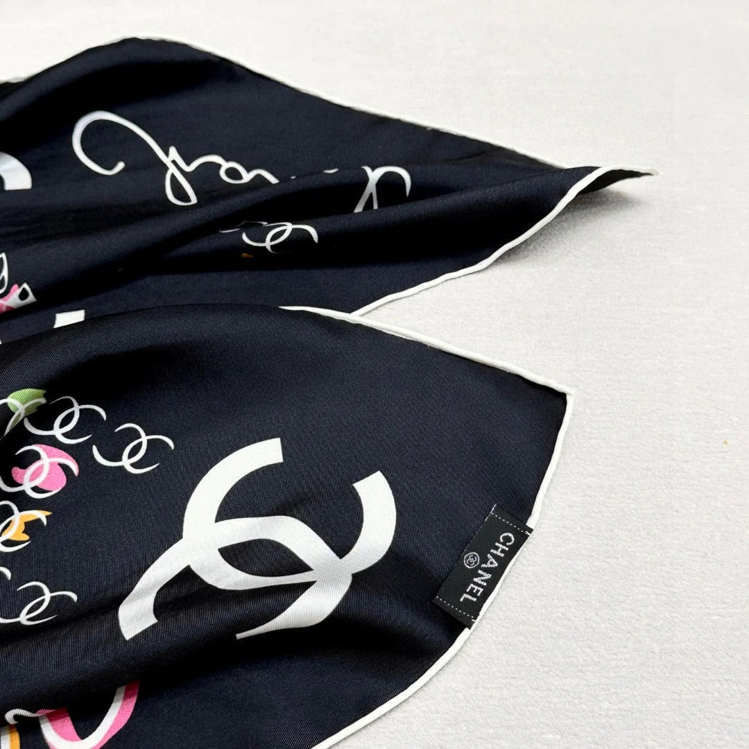 CHANEL 25S SCARF 90 IN SILK 735829 mysite