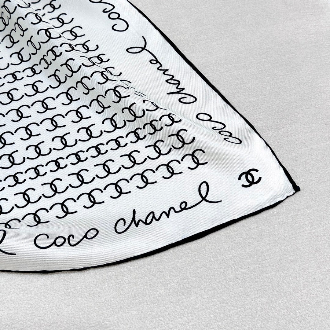 CHANEL 25S SCARF 90 IN SILK 732138 mysite