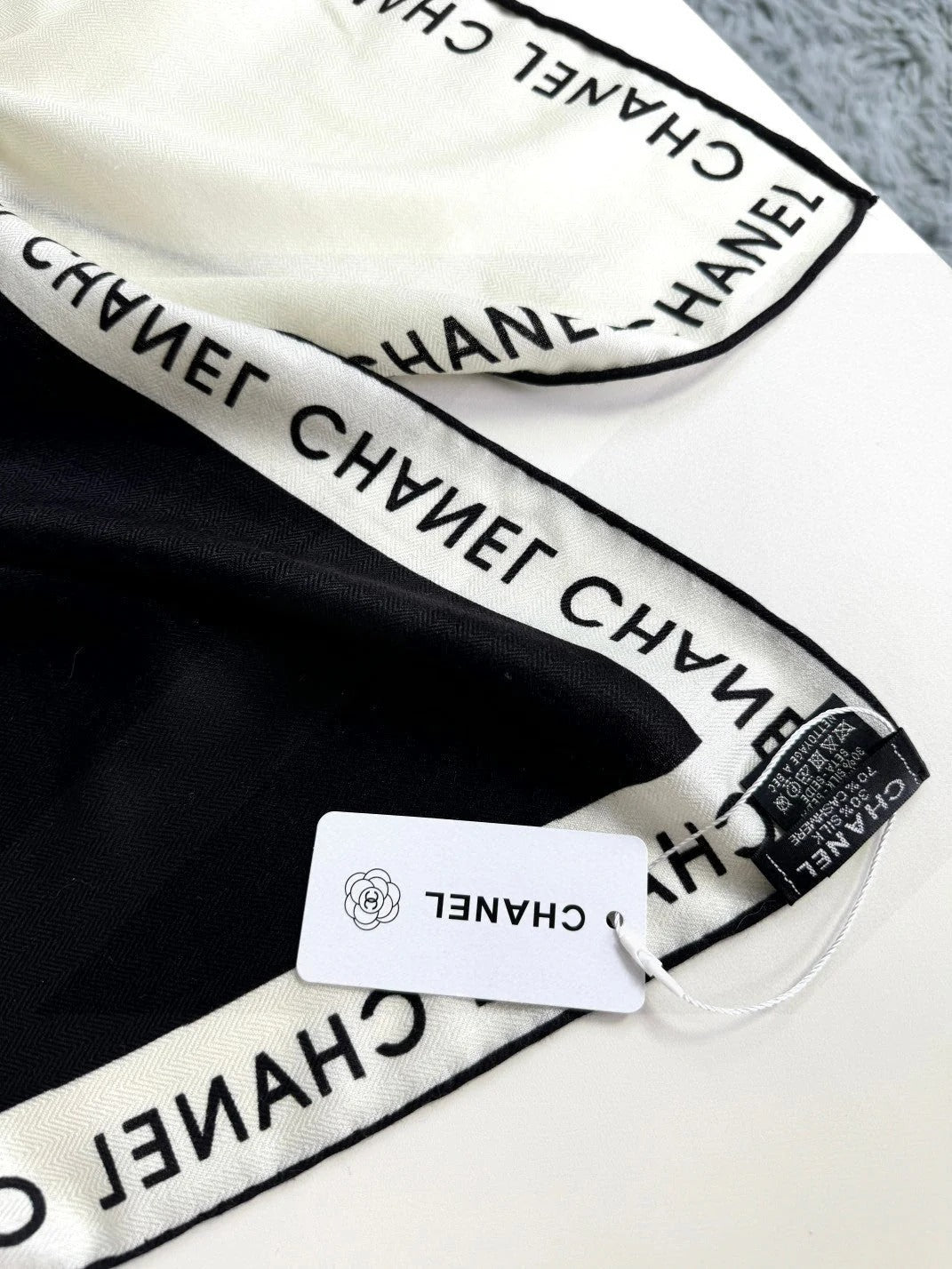 CHANEL 25S SCARF 140 IN CASHMERE SILK 702020 mysite