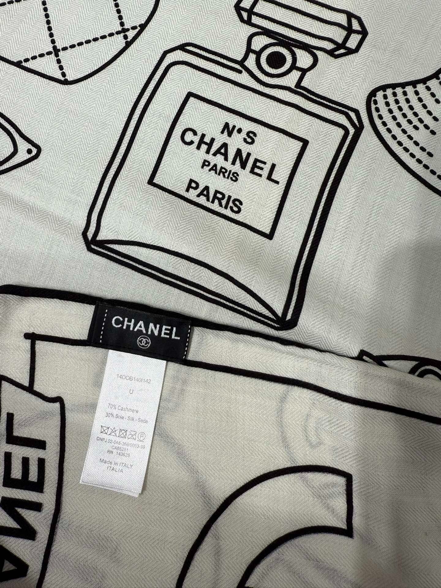 CHANEL 25S SCARF 140 IN SILK 732180 mysite