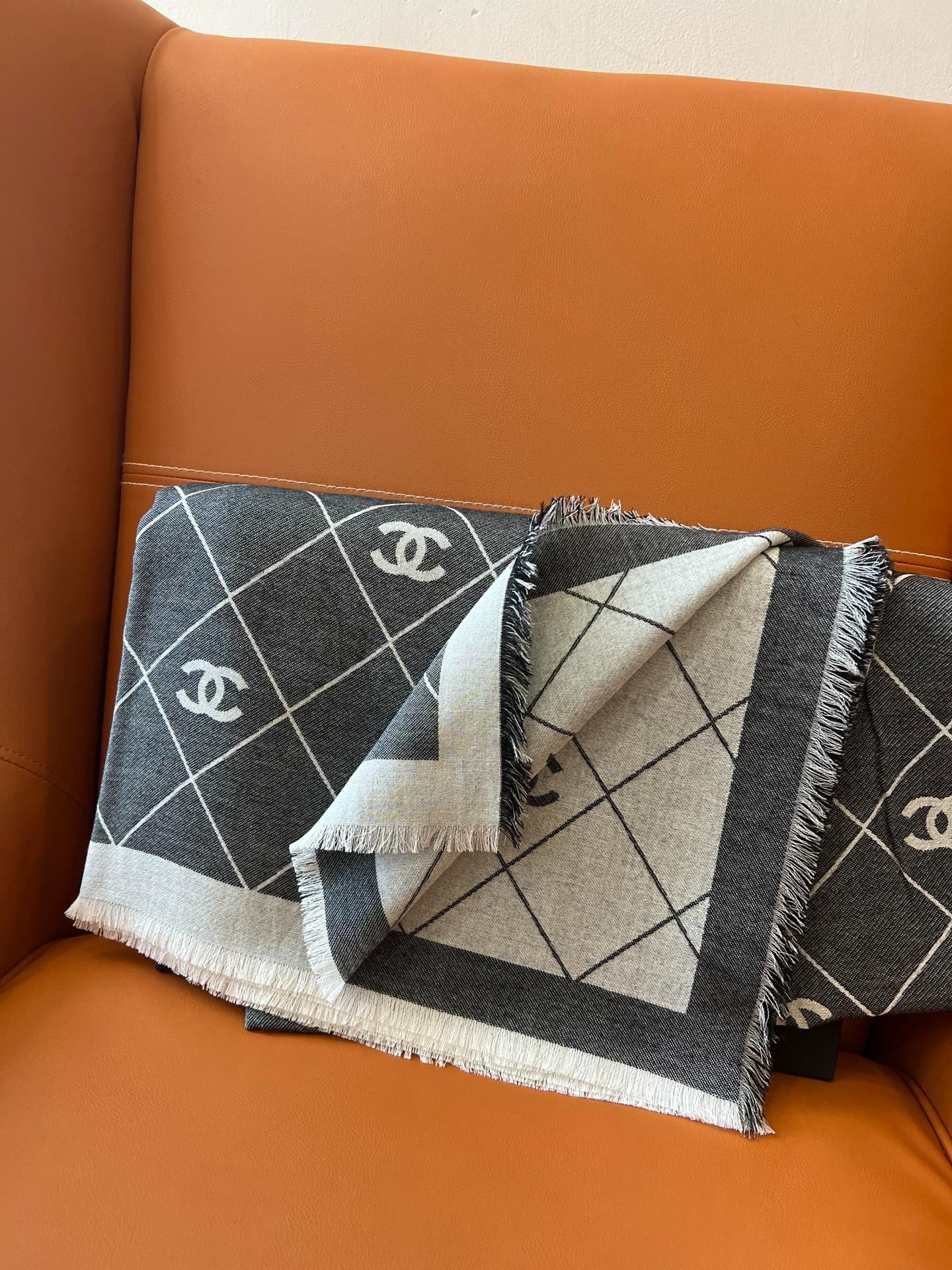 CHANEL 25S SCARF 140 IN WOOL SILK 700810 mysite