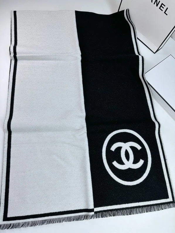 CHANEL 25S SCARF 195 IN CASHMERE WOOL 709604 mysite