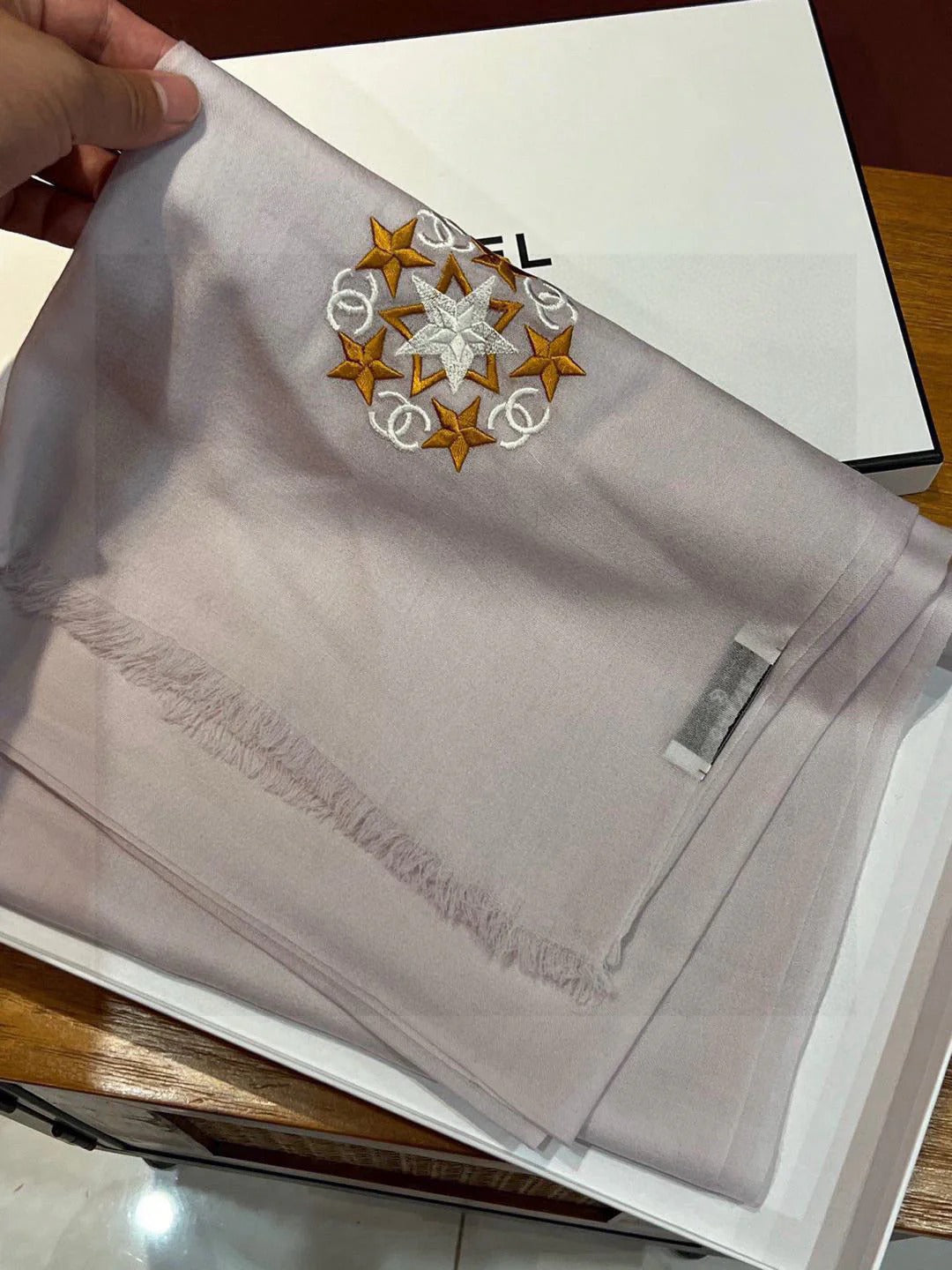 CHANEL 25S SCARF 200 IN CASHMERE WOOL 701966 mysite