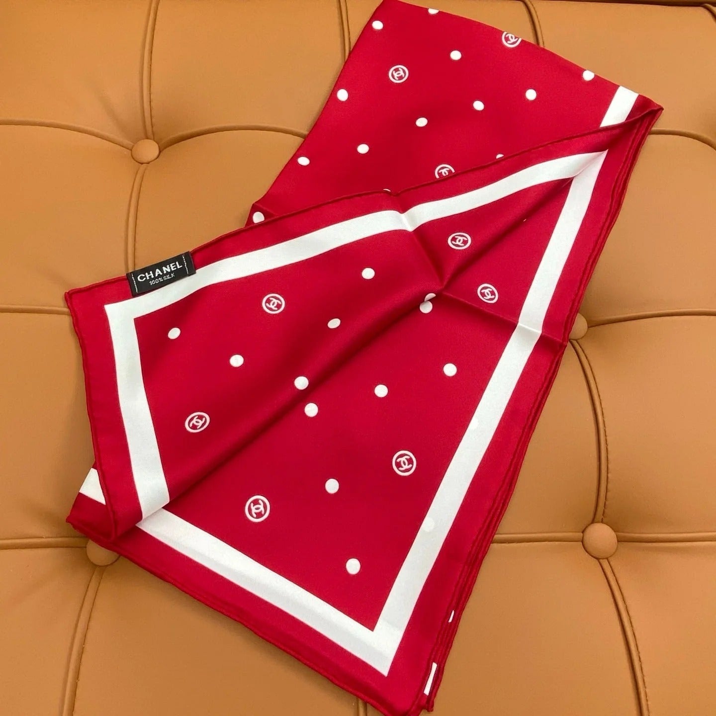 CHANEL 25S SCARF 90 IN SILK 704604 mysite