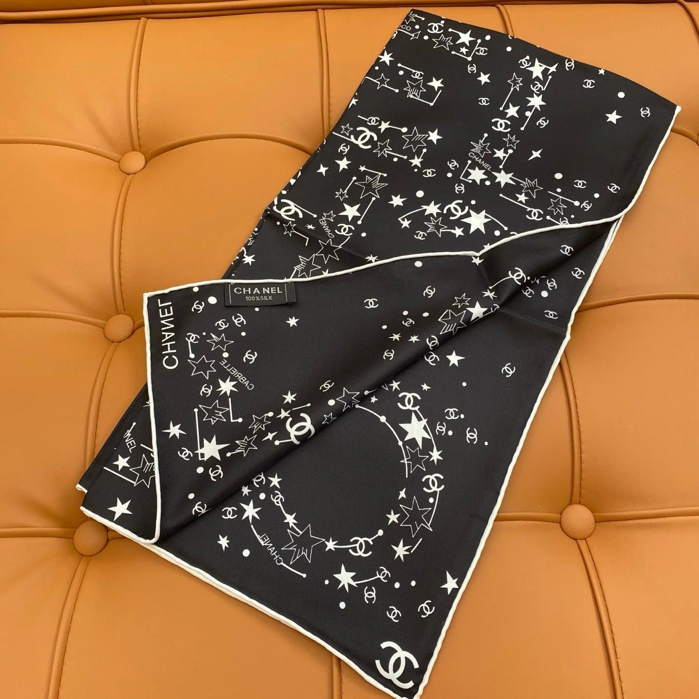 CHANEL 25S SCARF 90 IN SILK 704600 mysite