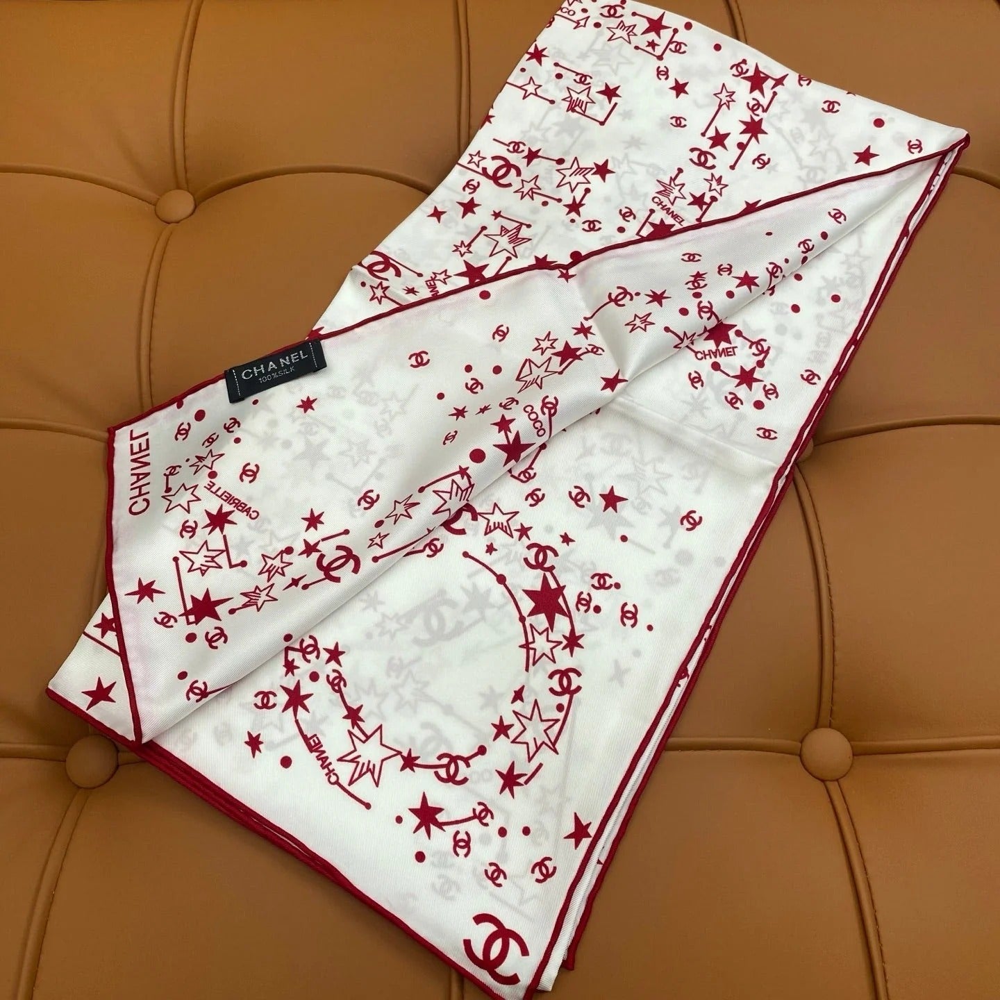 CHANEL 25S SCARF 90 IN SILK 704601 mysite