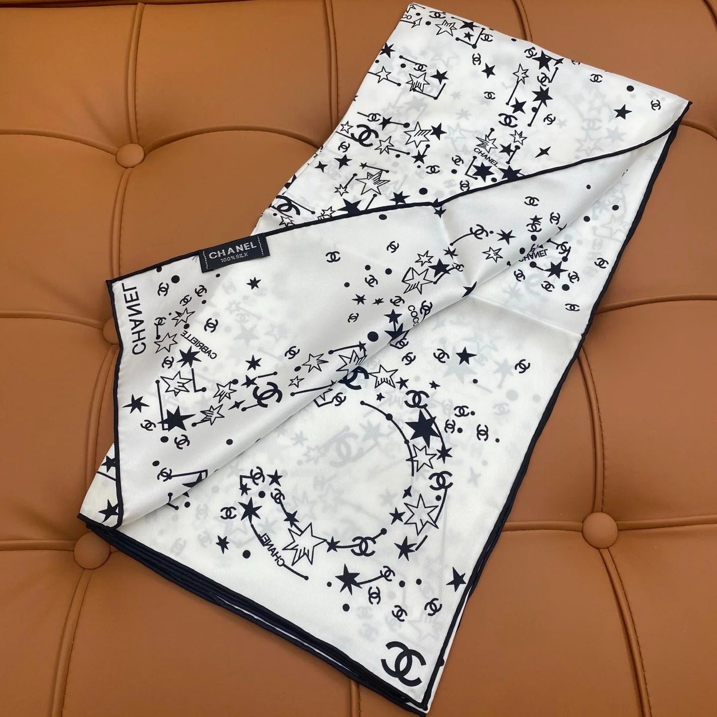 CHANEL 25S SCARF 90 IN SILK 704602 mysite