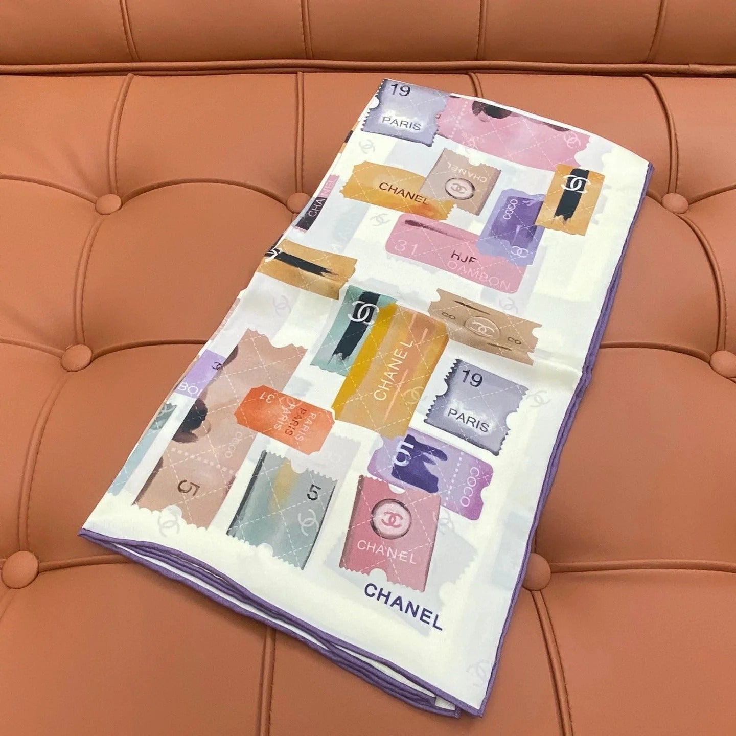 CHANEL 25S SCARF 90 IN SILK 703699 mysite