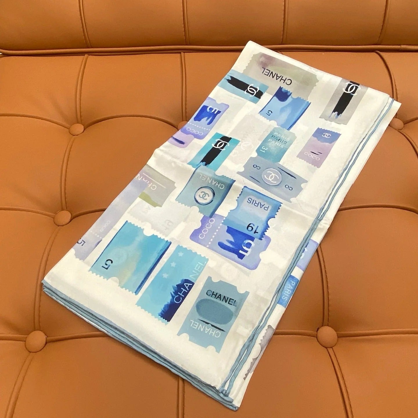 CHANEL 25S SCARF 90 IN SILK 703702 mysite