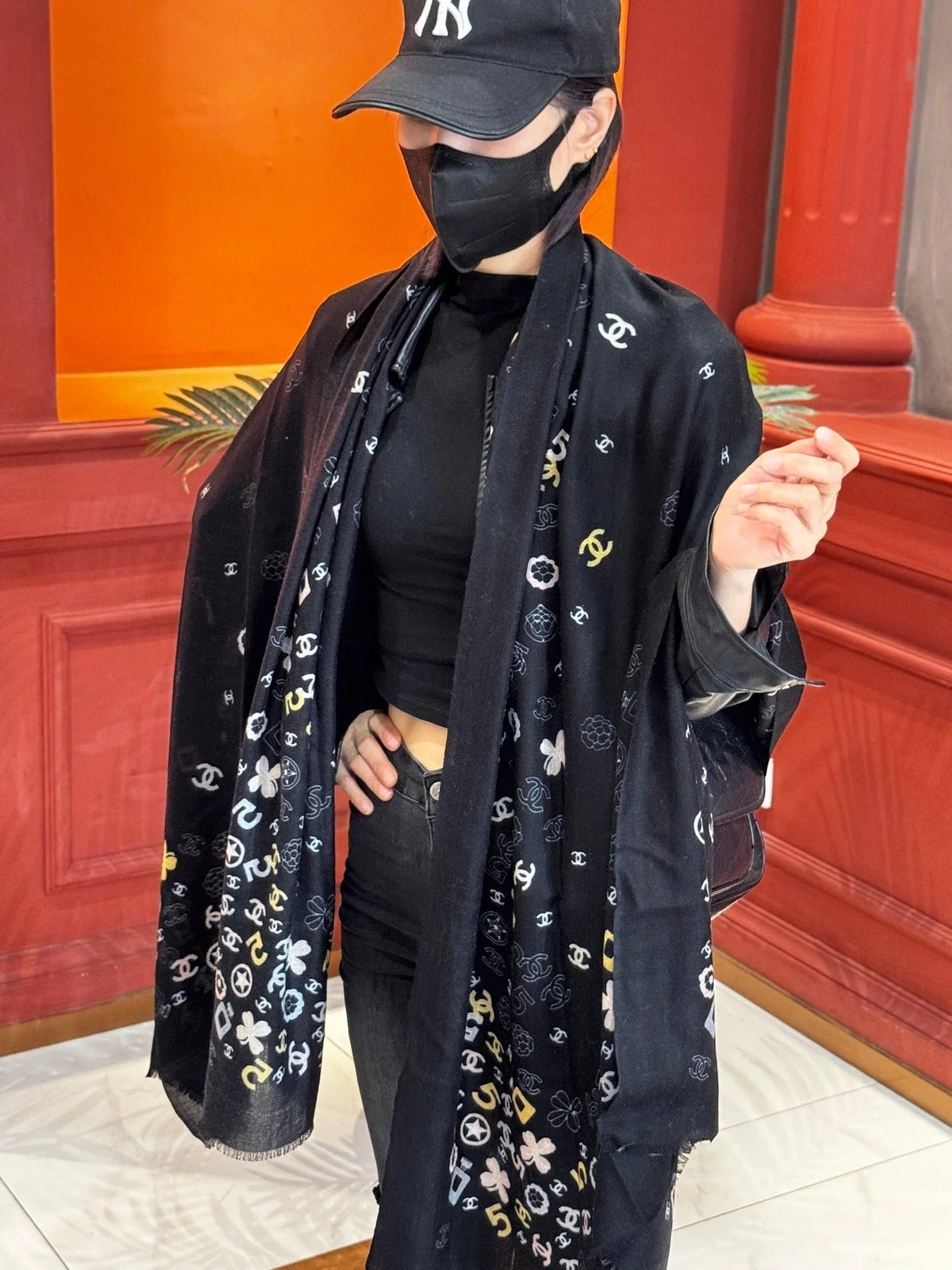 CHANEL 25S SCARF 200 IN CASHMERE 727295 mysite