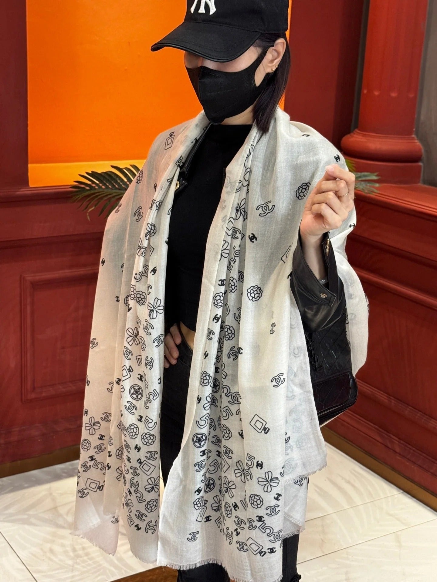 CHANEL 25S SCARF 200 IN CASHMERE 727296 mysite