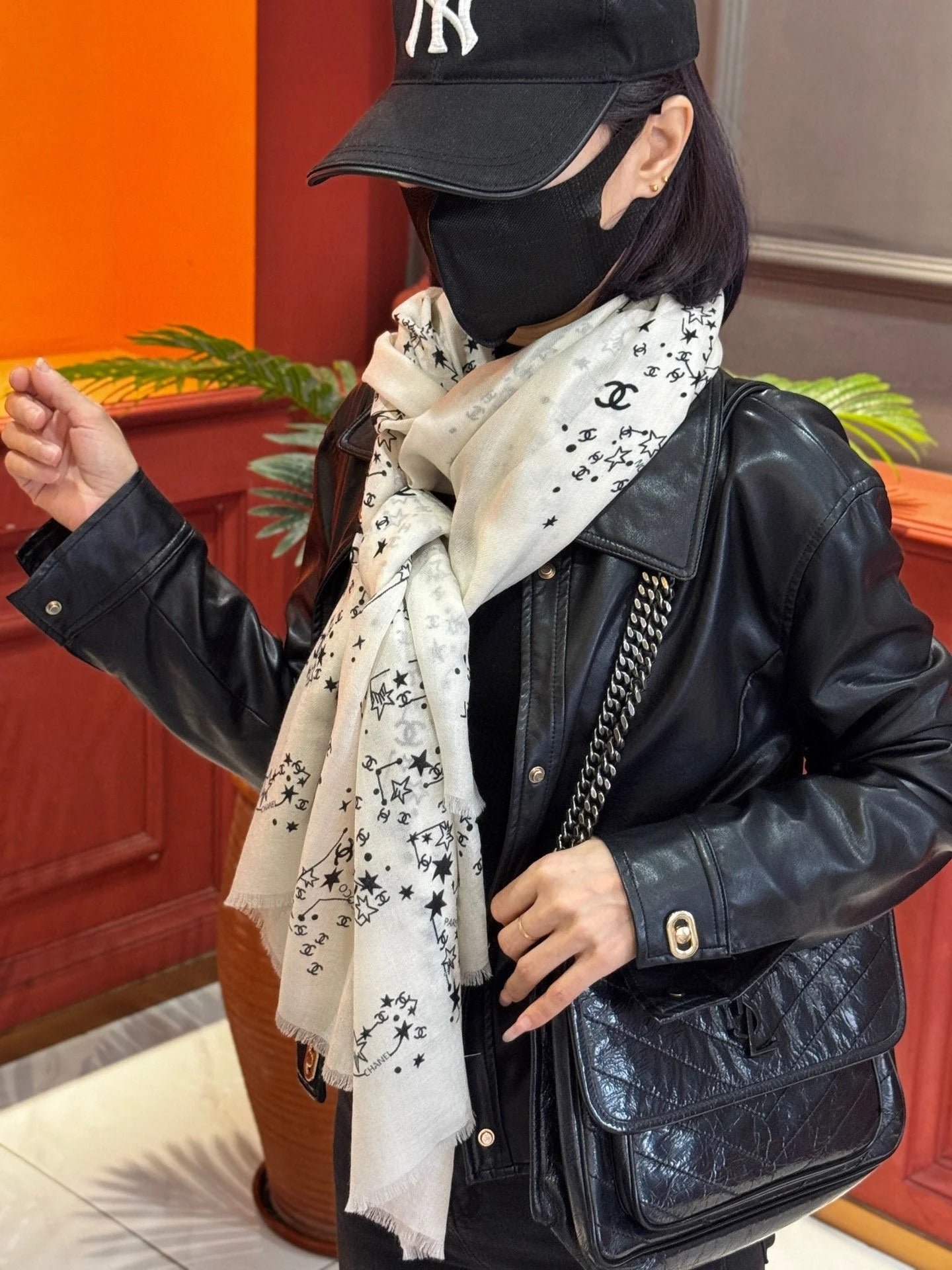 CHANEL 25S SCARF 200 IN CASHMERE 728987 mysite