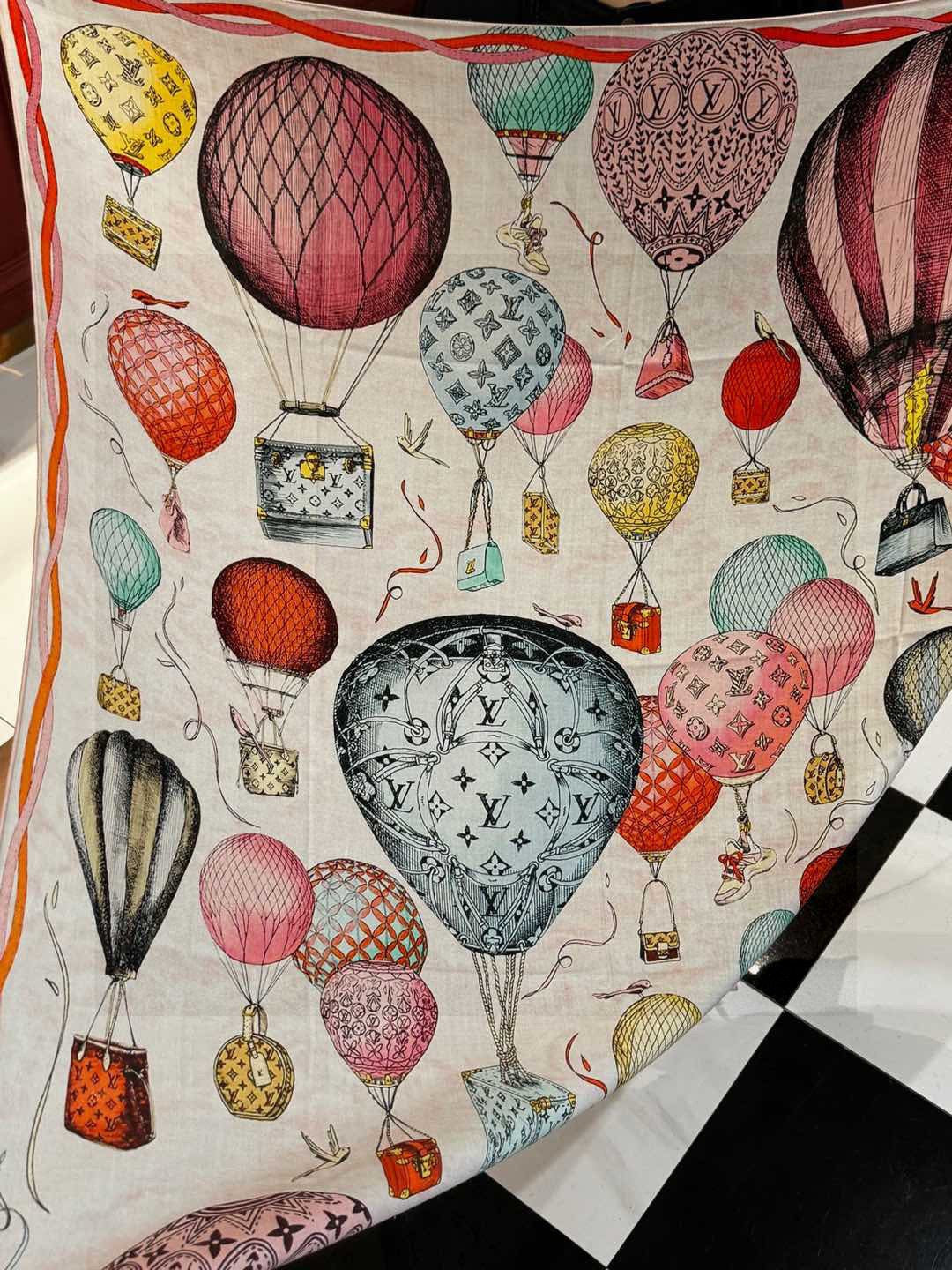 LV SCARF 140 CM IN WOOL MIX SILK 735799 mysite