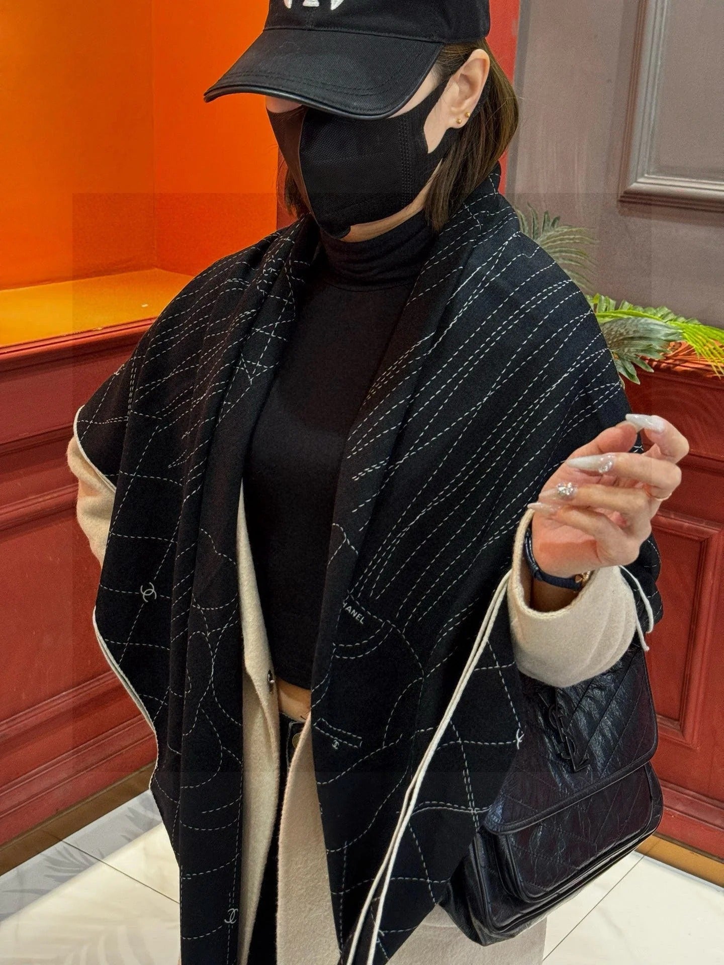 CHANEL 25S SCARF 140 IN SILK 735800 mysite