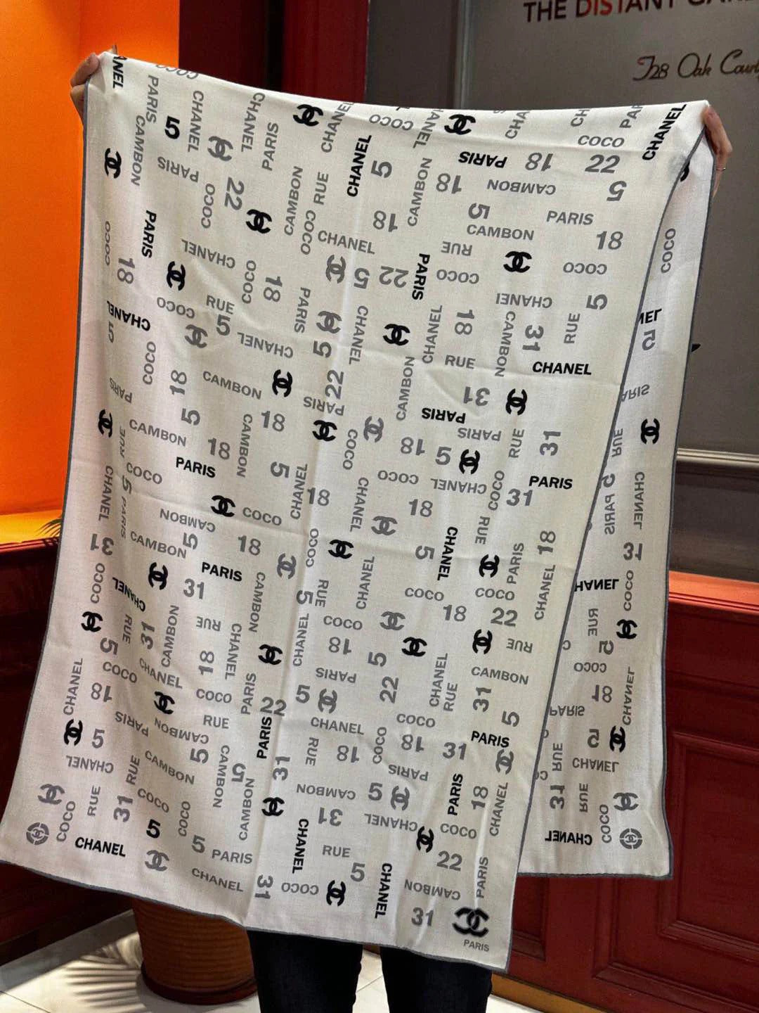 CHANEL 25S SCARF 180 IN CASHMERE SILK 738479 mysite