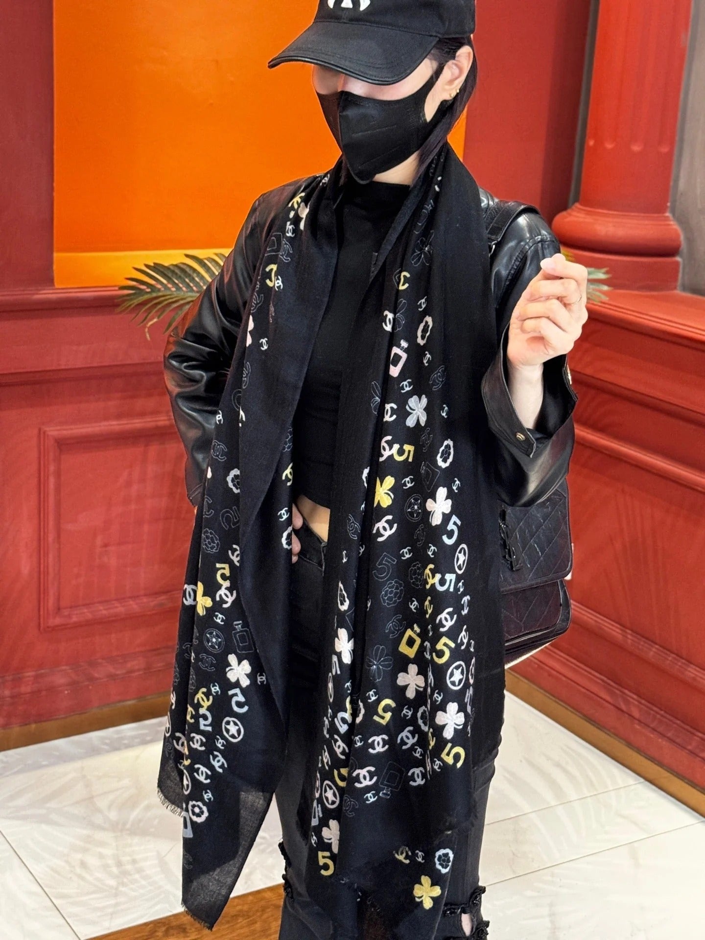 CHANEL 25S SCARF 200 IN CASHMERE 727295 mysite