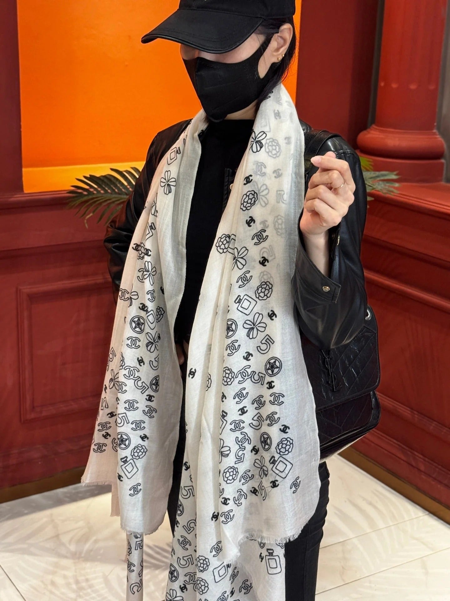 CHANEL 25S SCARF 200 IN CASHMERE 727296 mysite