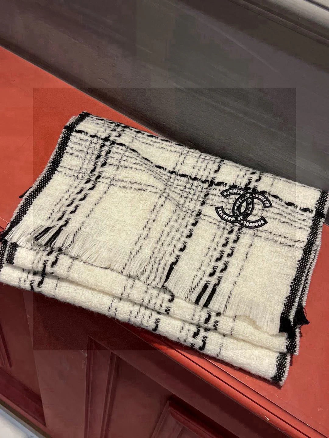 CHANEL 25S SCARF 185 IN CASHMERE 730559 mysite