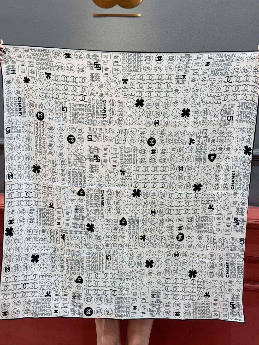 CHANEL 25S SCARF 110 IN CASHMERE SILK 738478 mysite