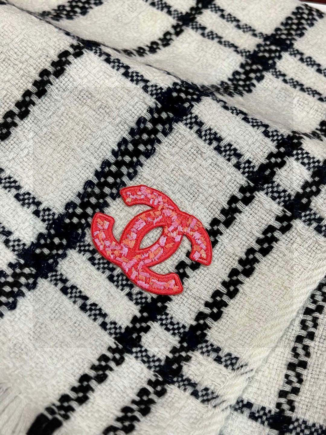 CHANEL 25S SCARF 190 IN CASHMERE 718525 mysite