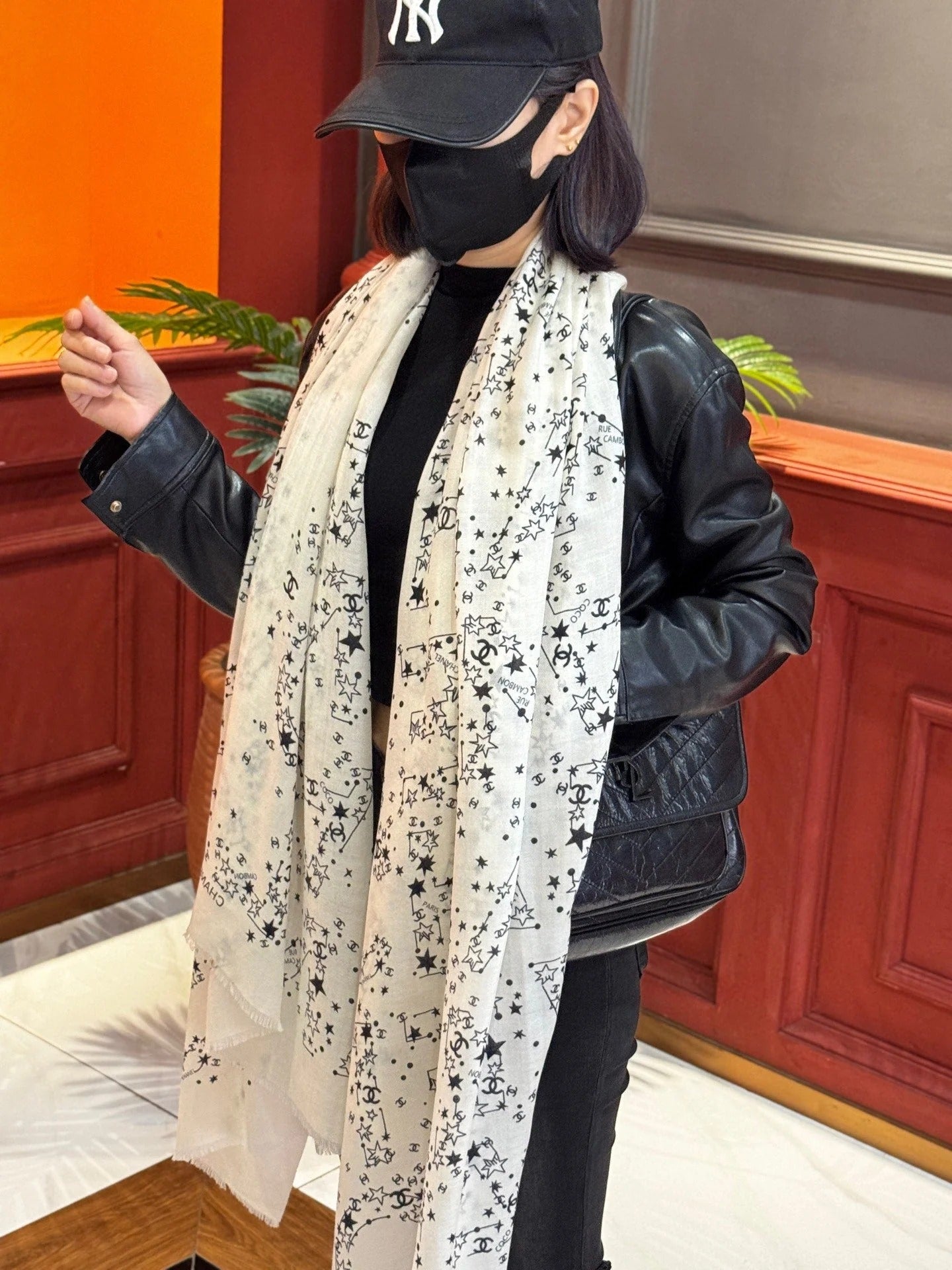 CHANEL 25S SCARF 200 IN CASHMERE 728987 mysite