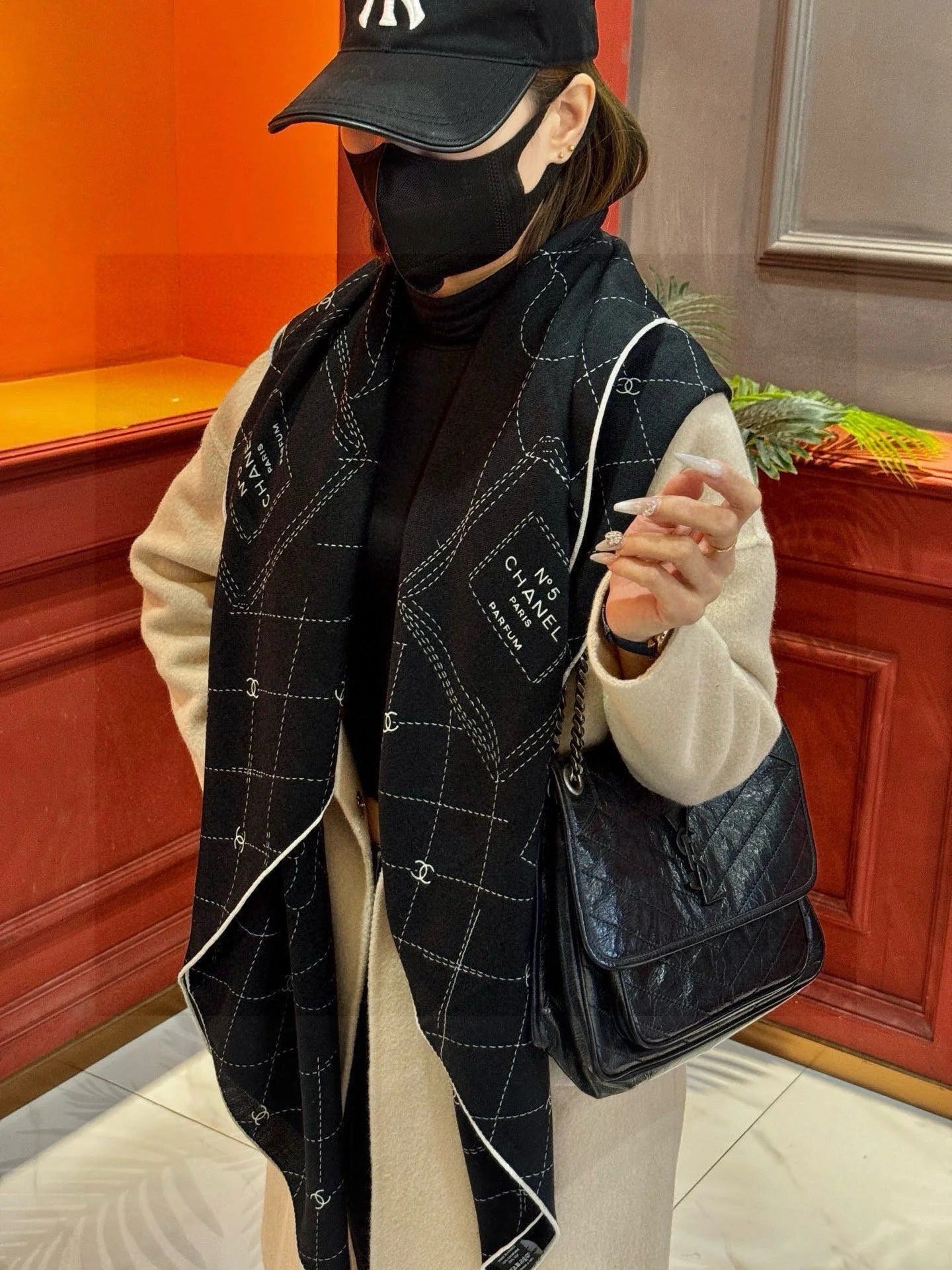 CHANEL 25S SCARF 140 IN SILK 735800 mysite