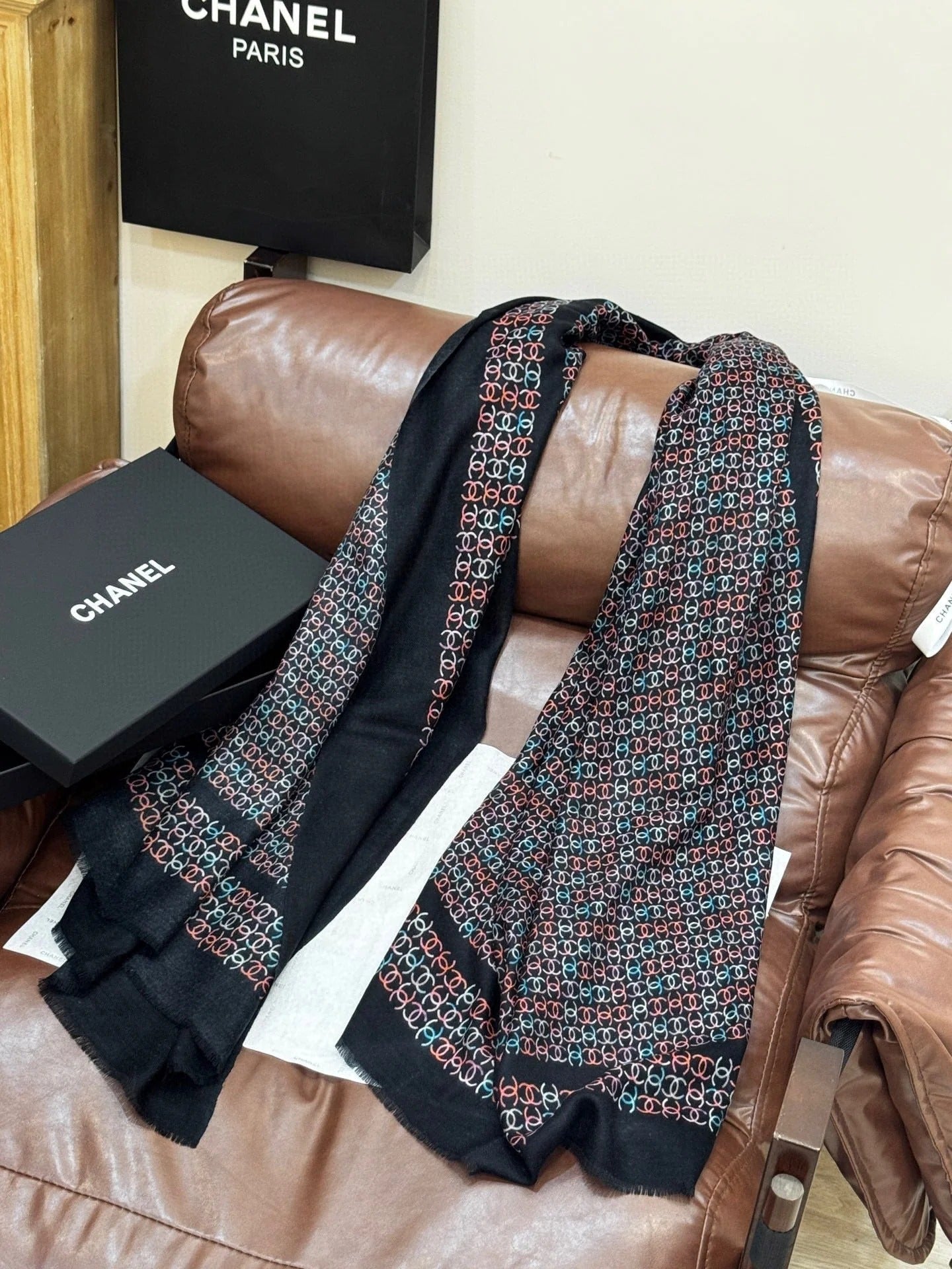 CHANEL 25S SCARF 200 IN CASHMERE 728979 mysite