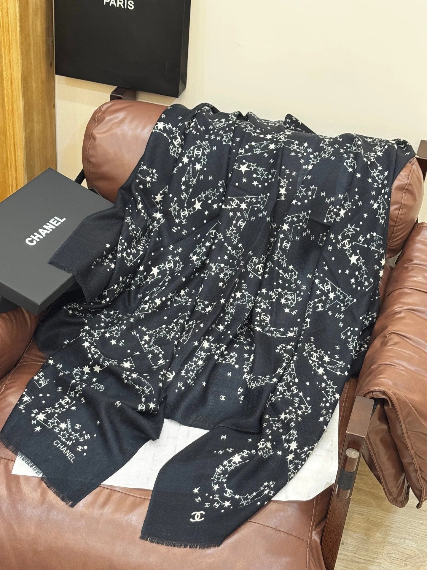 CHANEL 25S SCARF 200 IN CASHMERE 728986 mysite