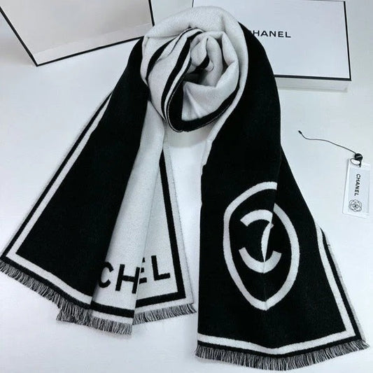 CHANEL 25S SCARF 195 IN CASHMERE WOOL 709604 mysite