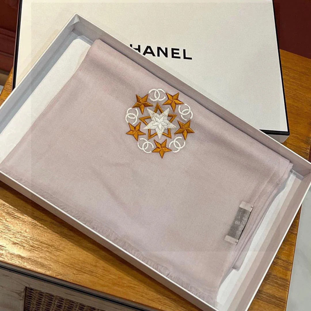 CHANEL 25S SCARF 200 IN CASHMERE WOOL 701966 mysite