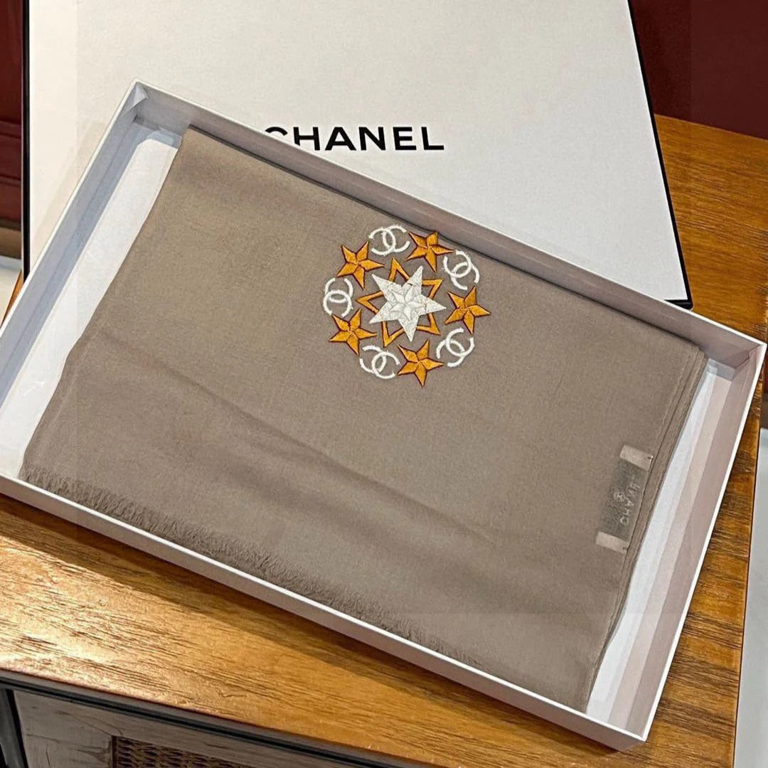 CHANEL 25S SCARF 200 IN CASHMERE WOOL 701967 mysite